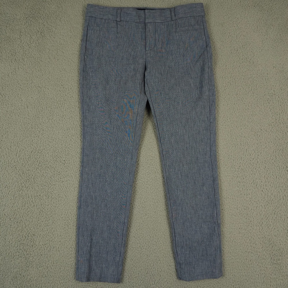 Banana Republic Pants Womens 2 Blue Sloan Tapered Leg Stretch Office Career